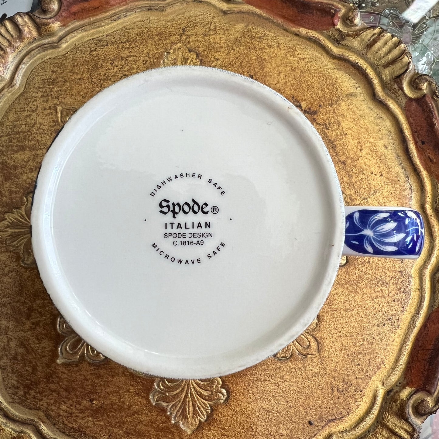 Blue & White Spode Design Italian Mug