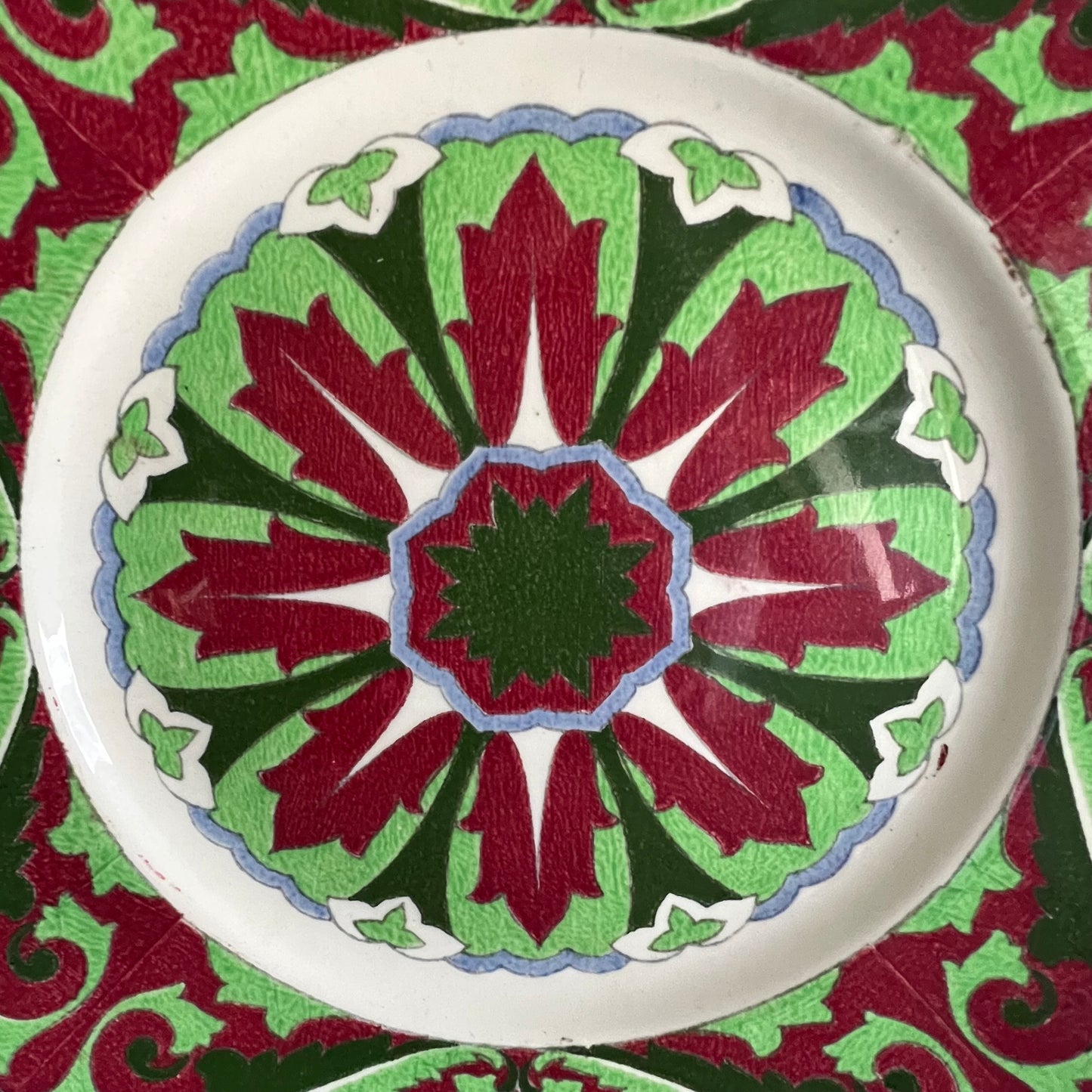 Vintage Porcelain Pattern Cabinet Plate by Royal Doulton c1930s
