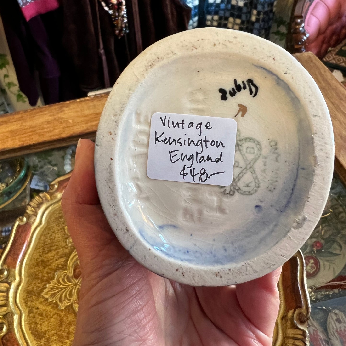 Vintage Pretty Pink Blossoms Lustre Creamer Jug