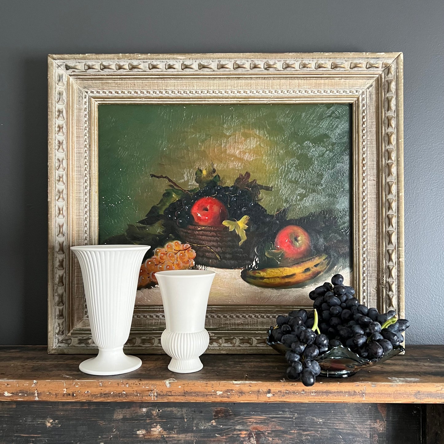 Vintage Wedgwood Moonstone Esturia & Barlaston Fluted Vase