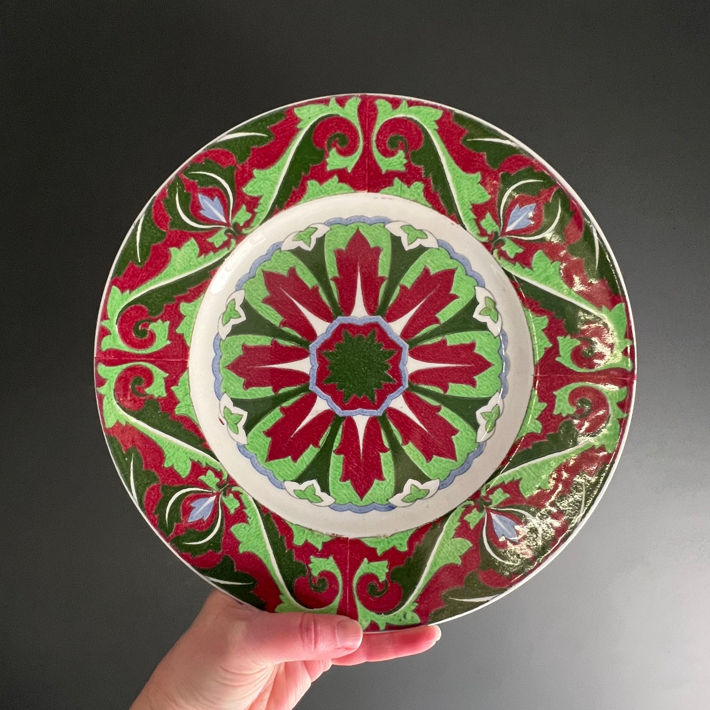 Vintage Porcelain Pattern Cabinet Plate by Royal Doulton c1930s