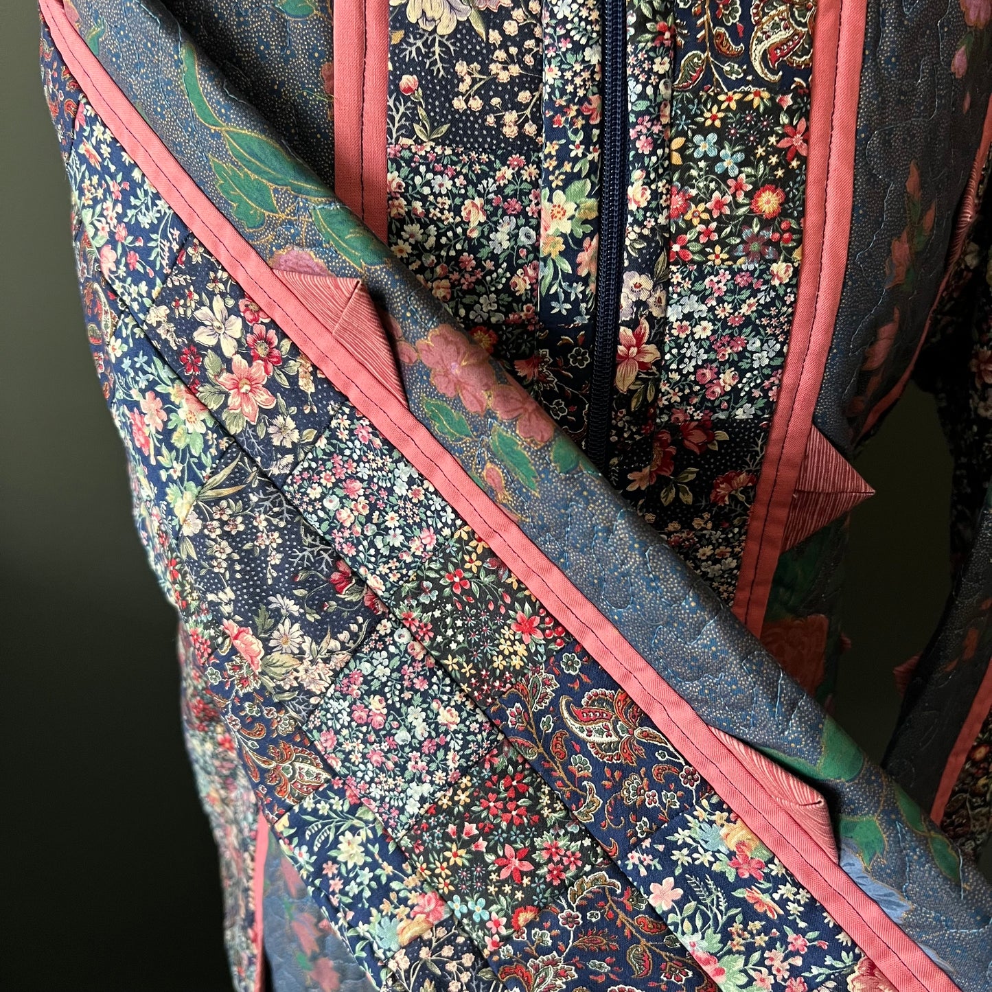 Vintage Cotton Floral Quilted Patchwork Jacket