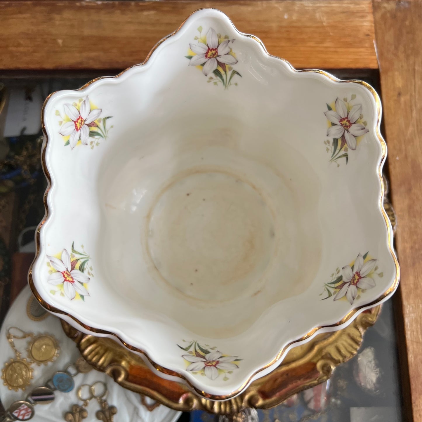 Jonquil Bone China Planter Pot by Fenton