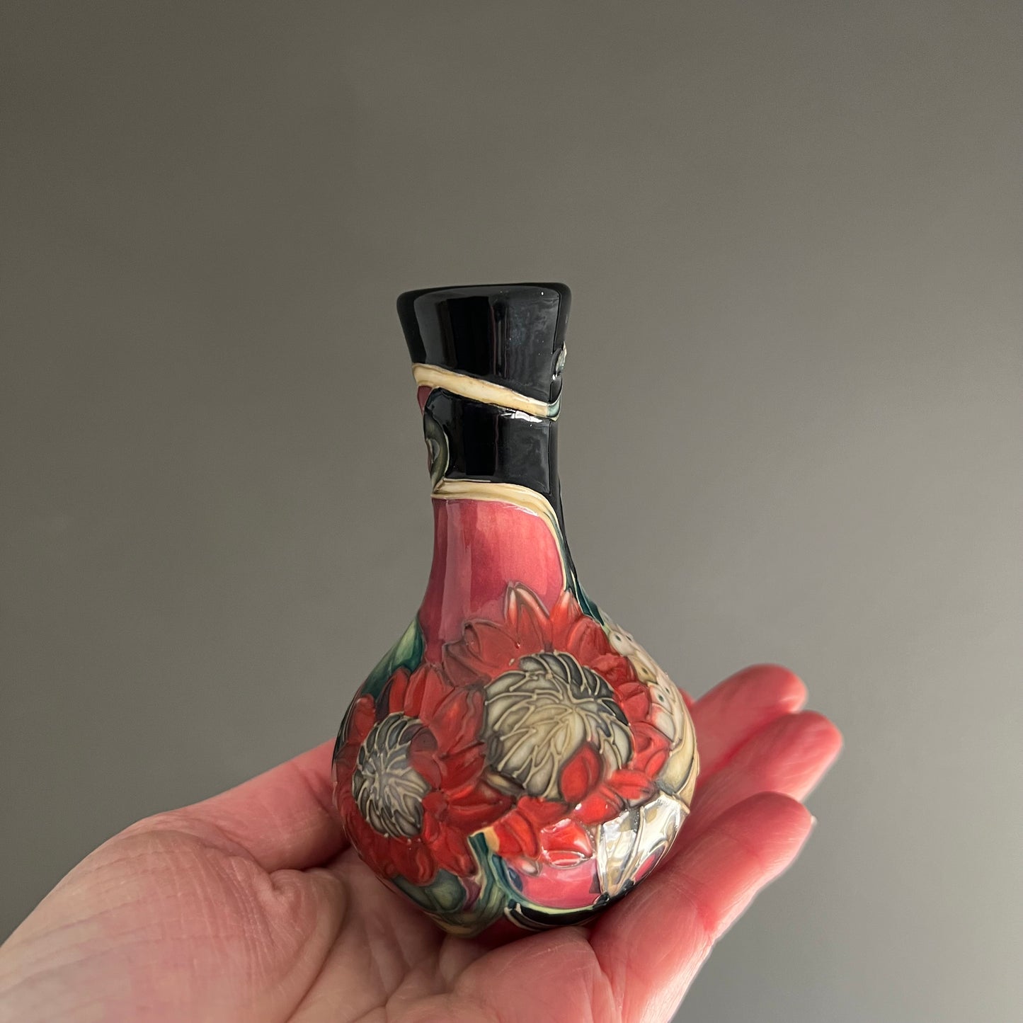 Vintage Petite Embossed Porcelain Vase by Old Tupton Ware