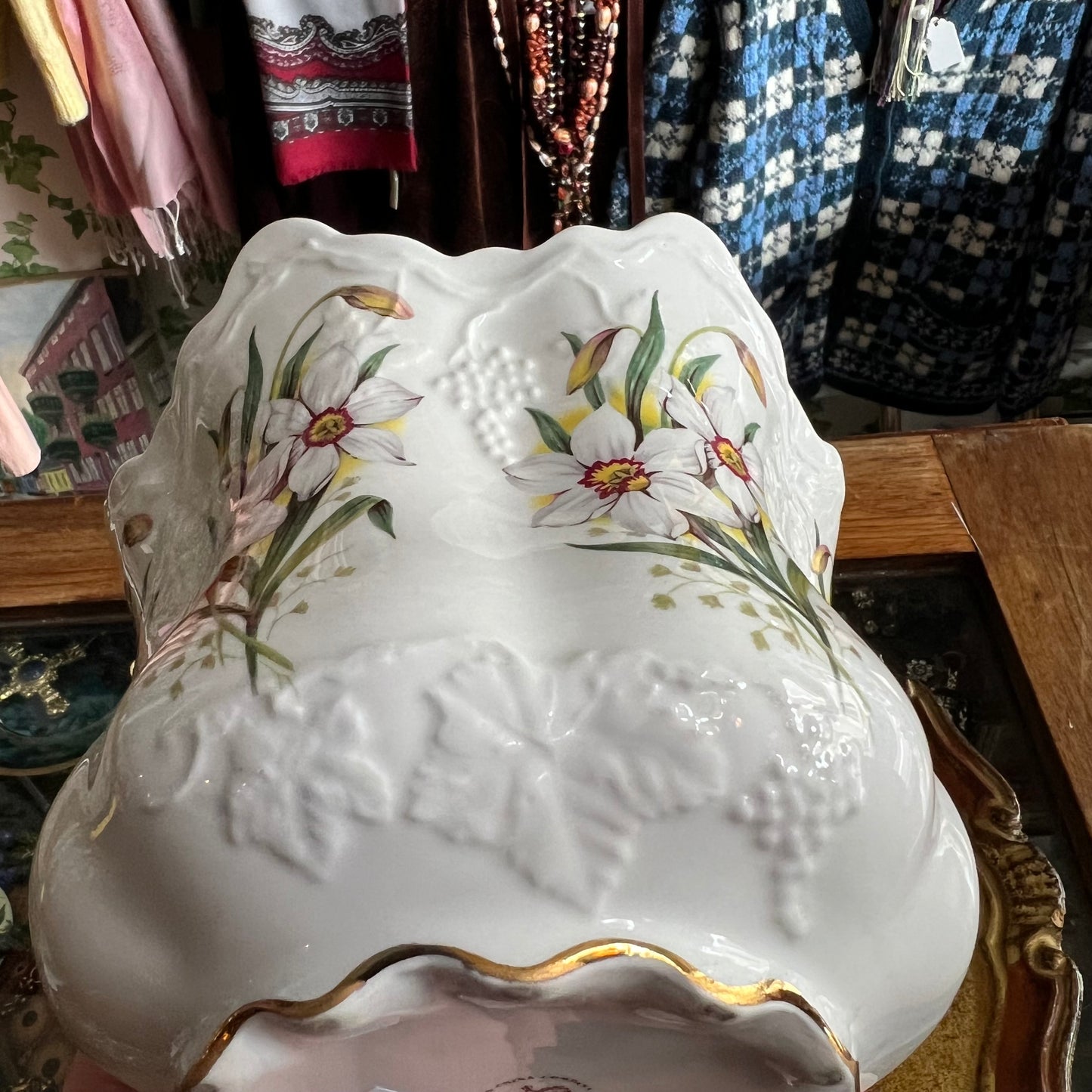 Jonquil Bone China Planter Pot by Fenton