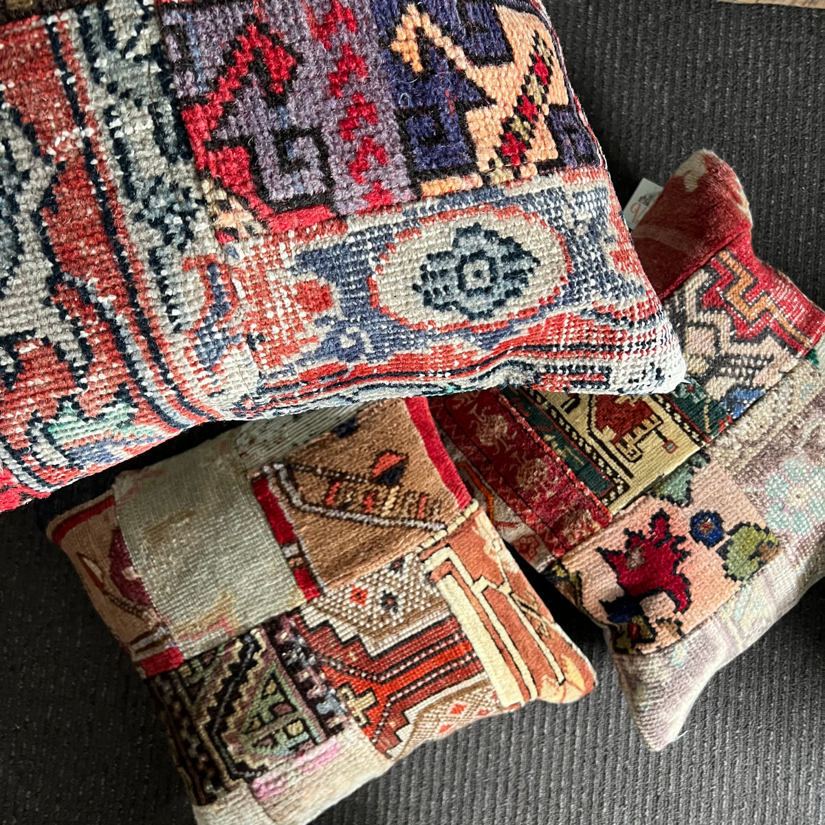 Handmade Patchwork Vintage Kilim Cushion #3
