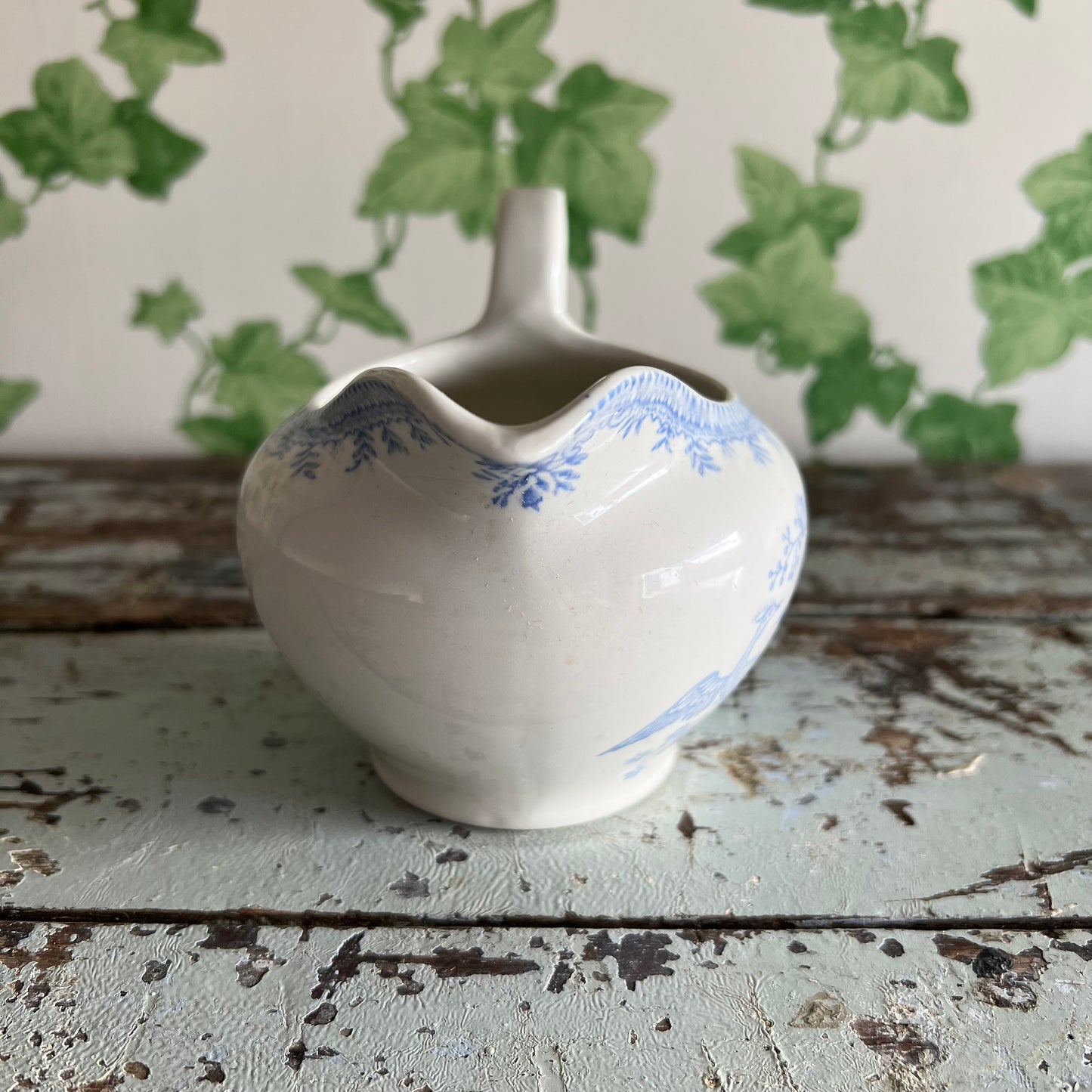 Vintage Asiatic Pheasant Creamer Jug Burleigh B&L England