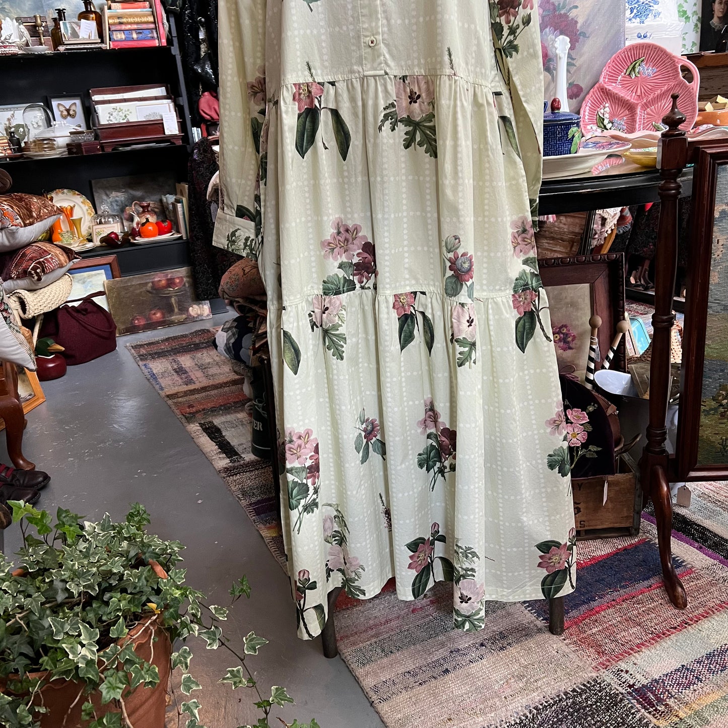 Lazybones Botanical Print Organic Cotton Dress