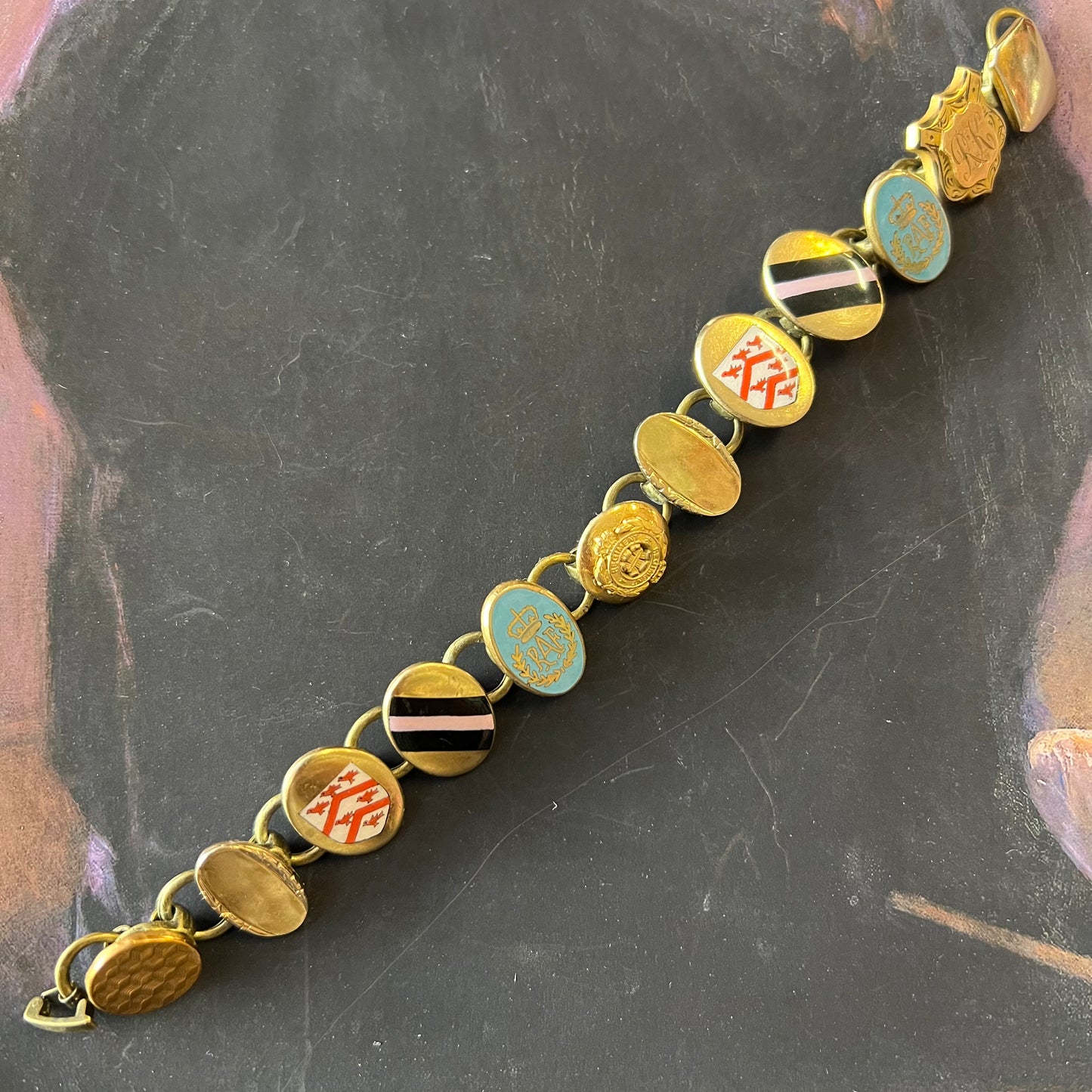 Vintage Button & Cufflink Bracelet