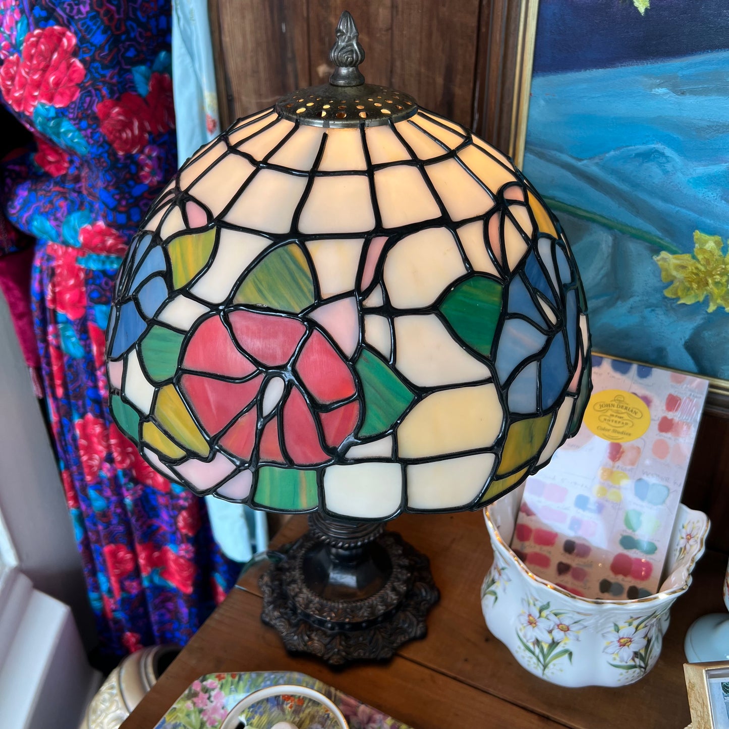Vintage Tiffany Style Table Lamp