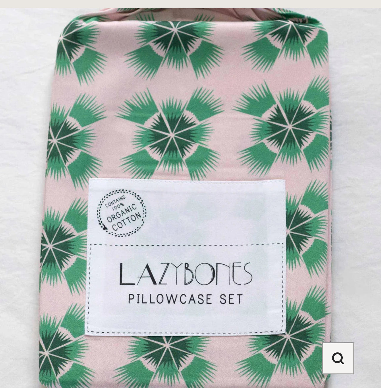ON SALE Lazybones Organic Cotton Pillowcase Pair~ Mary Vaux Walcott RRP $79