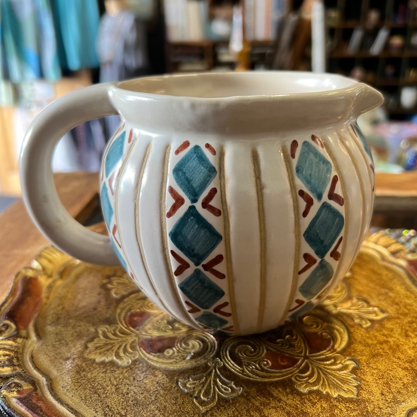 Rare Vintage JOSKA Hand Painted Pottery Jug Denmark