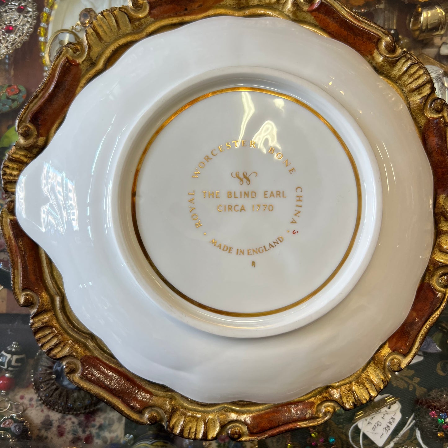 Royal Worcester Bone China England The Blind Earl Plate or Shallow Bowl