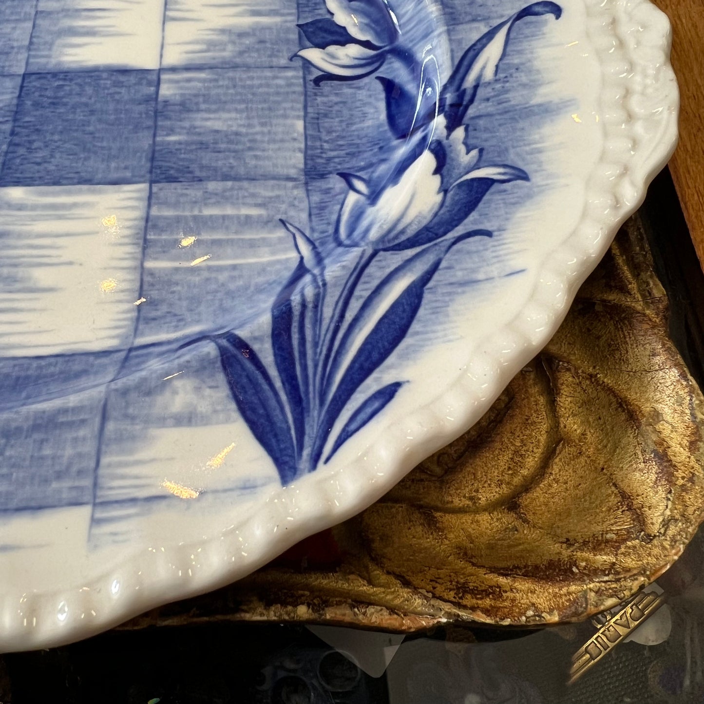 Vintage Grindley Oval Platter Plate ‘Trellis’ c1940s England