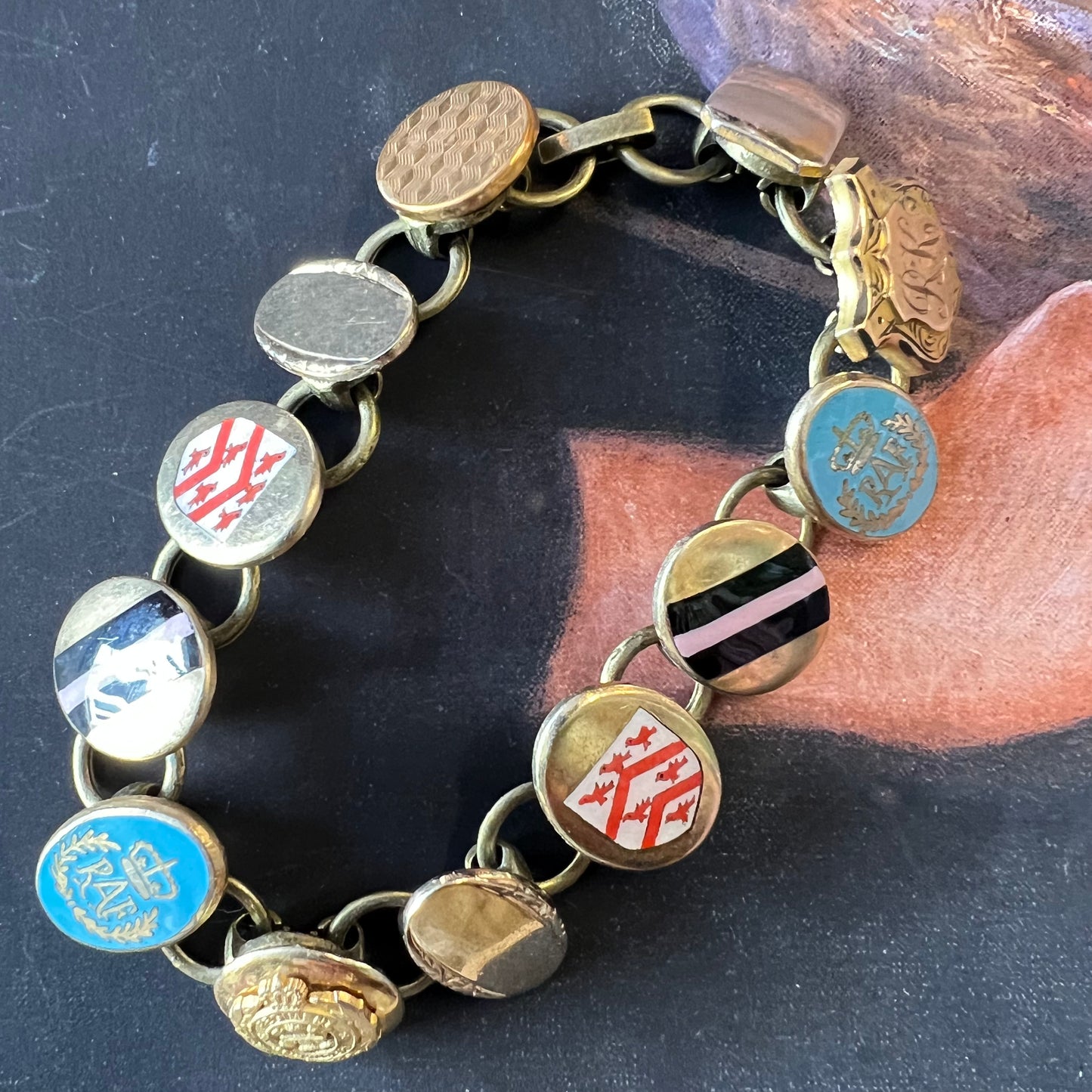 Vintage Button & Cufflink Bracelet