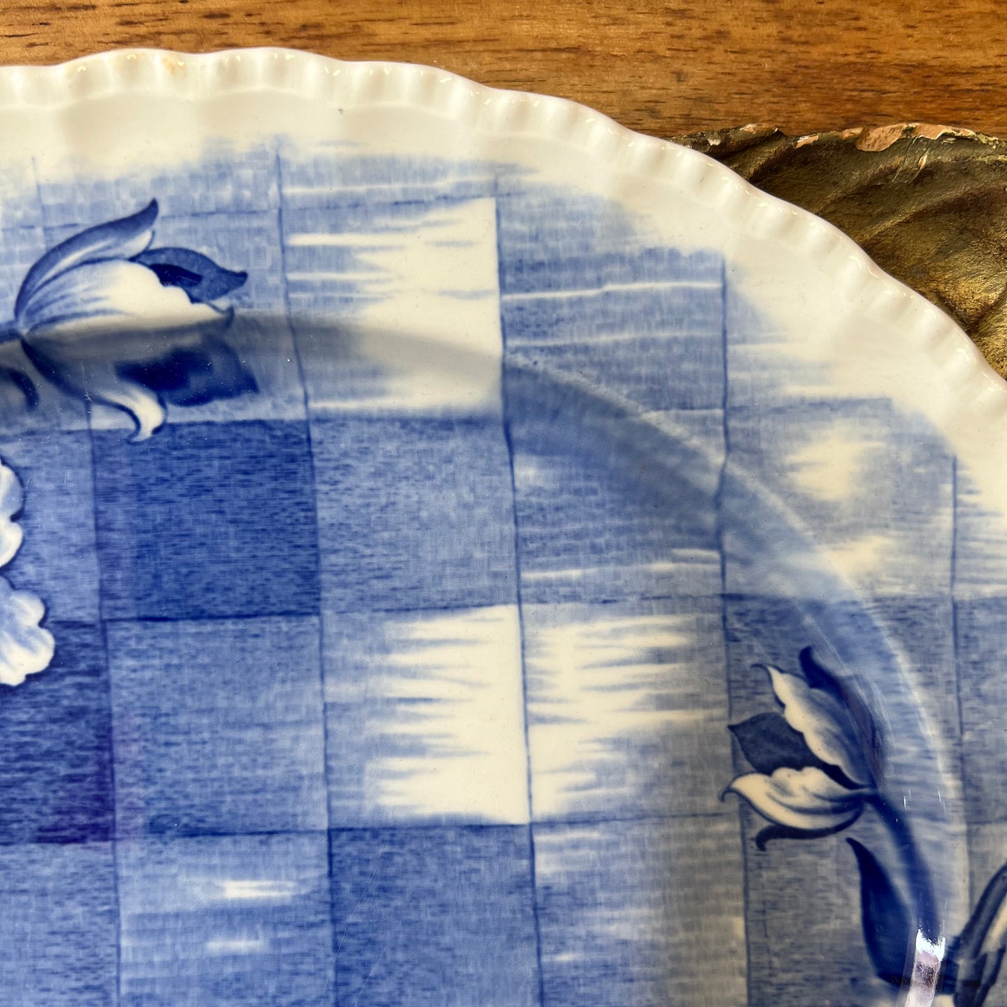 Vintage Grindley Oval Platter Plate ‘Trellis’ c1940s England