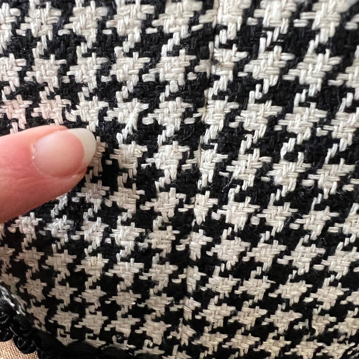 Vintage Silk Houndstooth Fletcher Jones Jacket sz 12