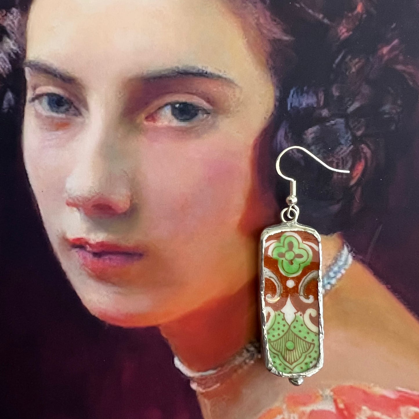 Vintage Japanese China Earrings