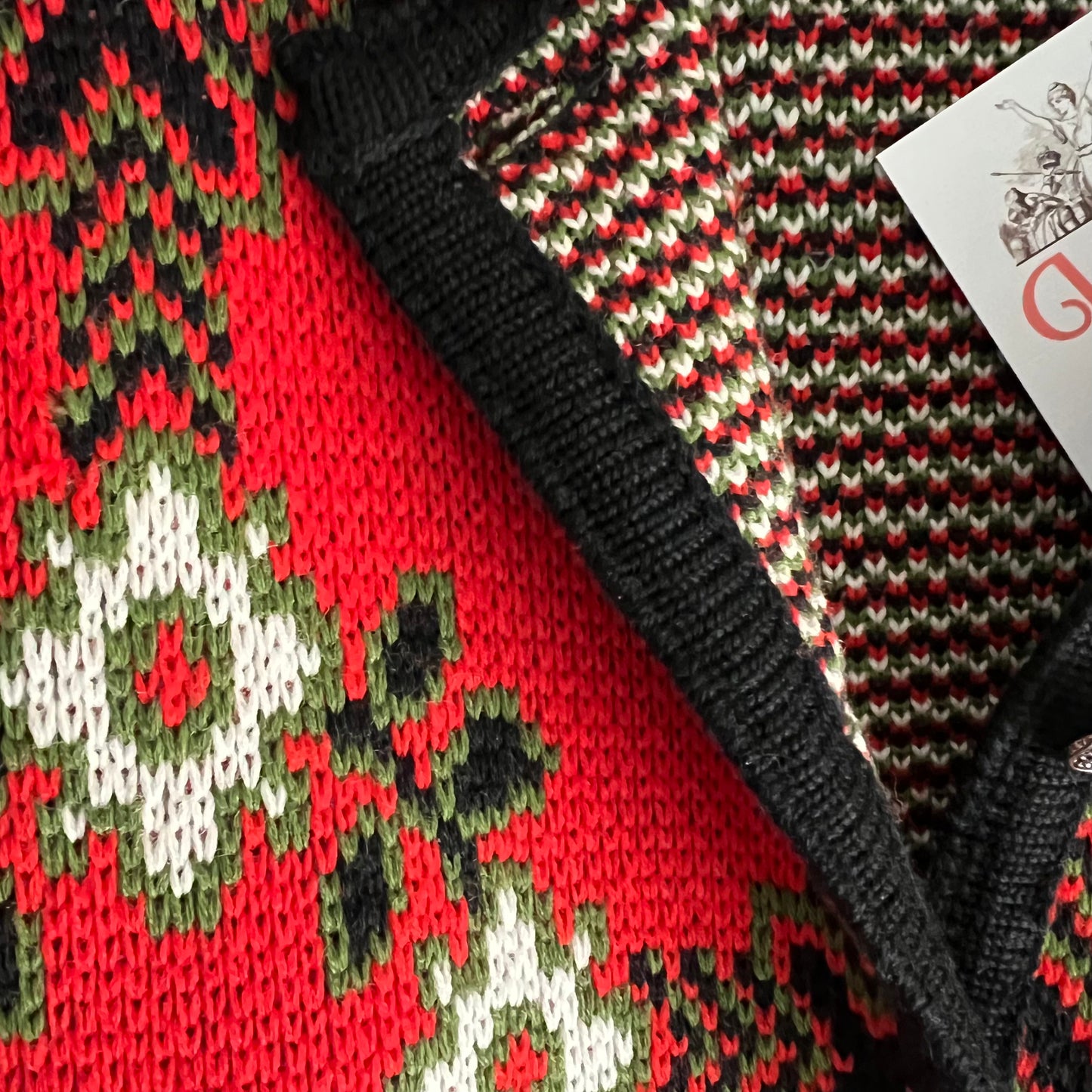 Fabulous Vintage Pattern Knit Cardigan
