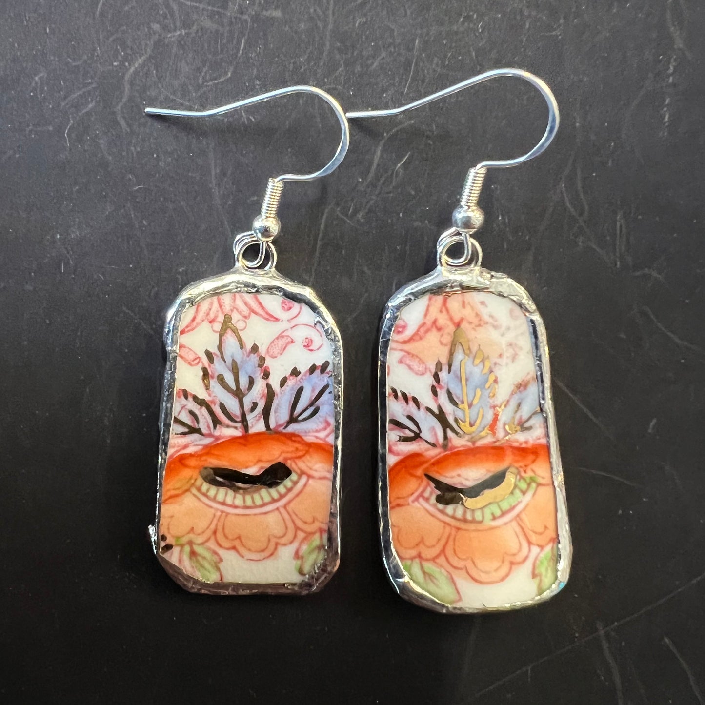 Vintage China Earrings Radford England