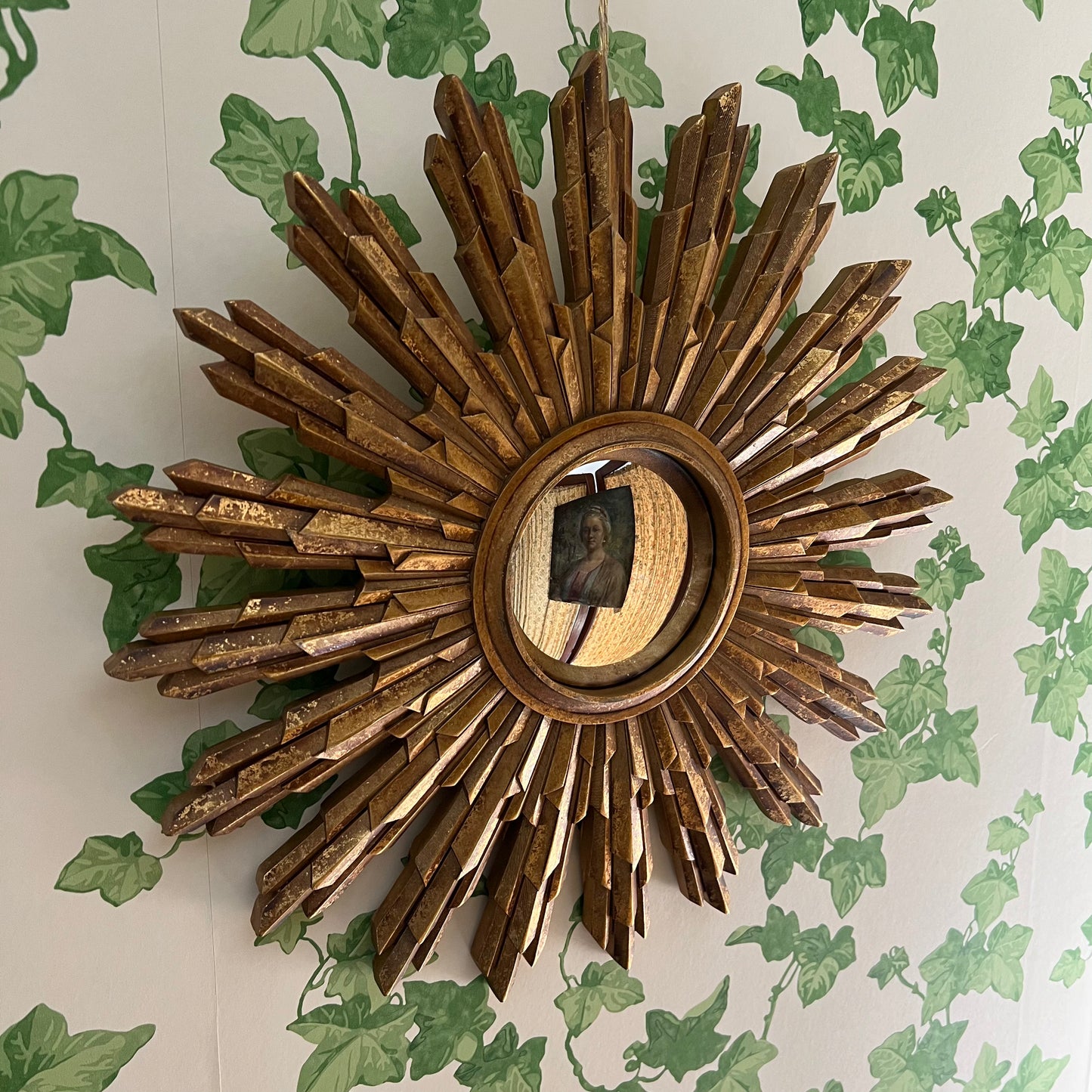 Golden Sunburst Convex Mirror~ Soleil