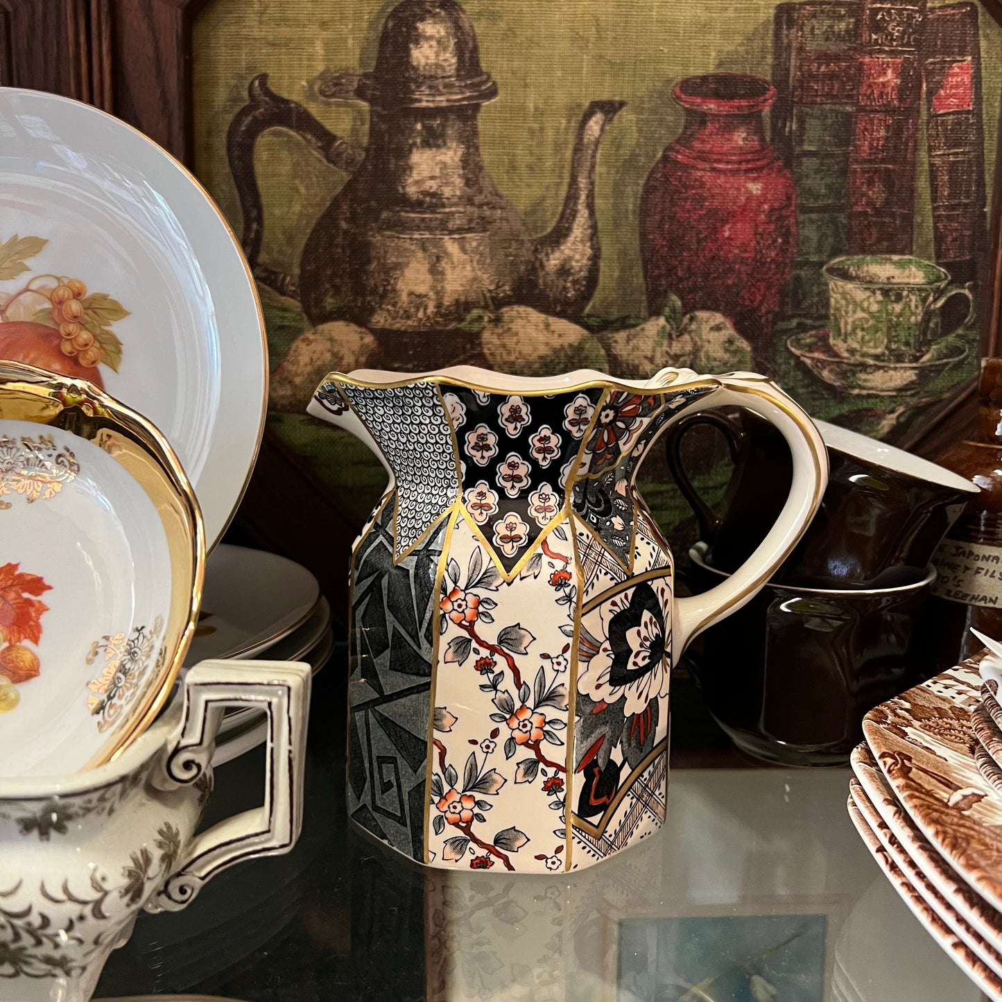 Vintage Mason's Ironstone Jug ‘Applique’ England