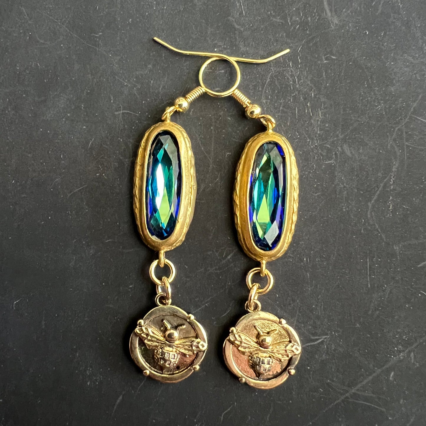 Sweet Bee Charm Earrings