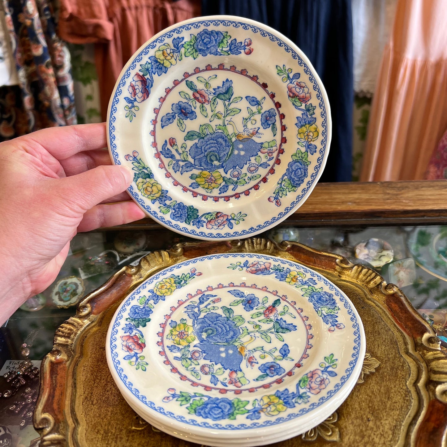 Antique Mason’s Ironstone Small Plates ‘Regency’ Pattern England x4