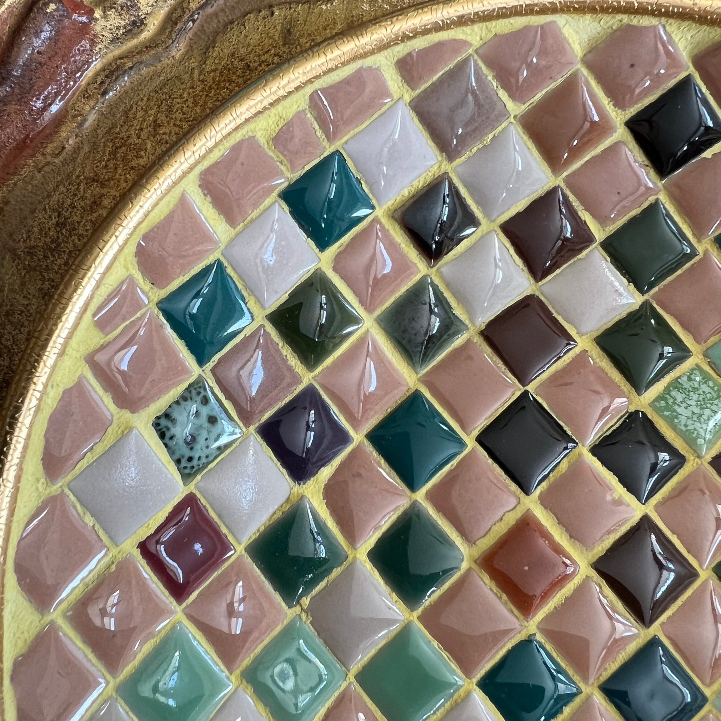 Vintage Retro Styson MCM Japan Mosaic Dish