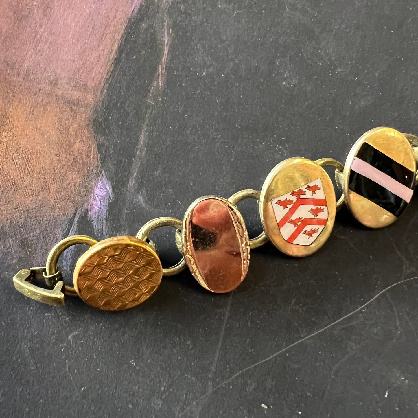 Vintage Button & Cufflink Bracelet