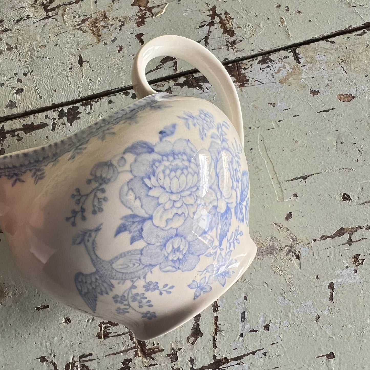 Vintage Asiatic Pheasant Creamer Jug Burleigh B&L England
