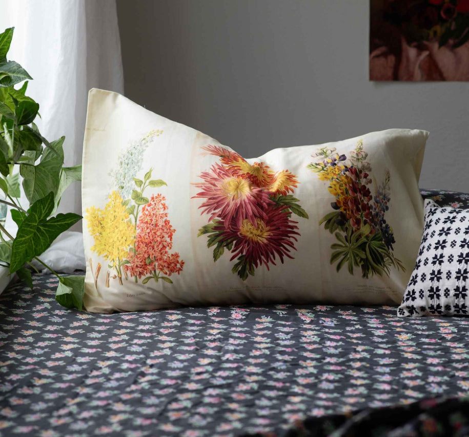 ON SALE Lazybones Organic Cotton Pillowcase Pair~Horticole RRP $79