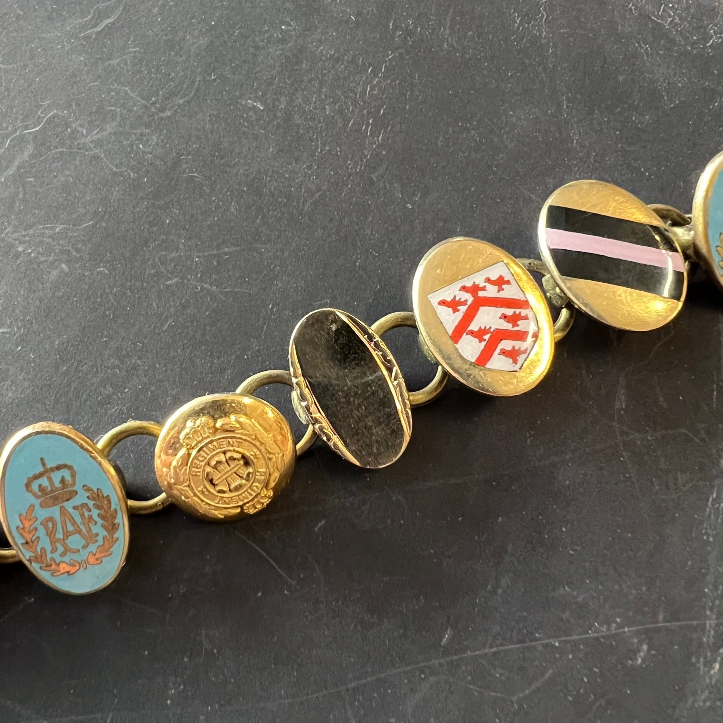 Vintage Button & Cufflink Bracelet
