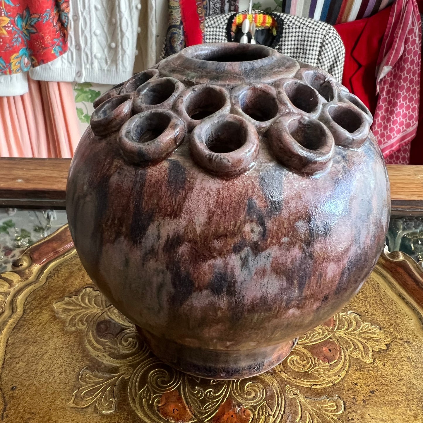 Unique Studio Pottery Vase Tasmania