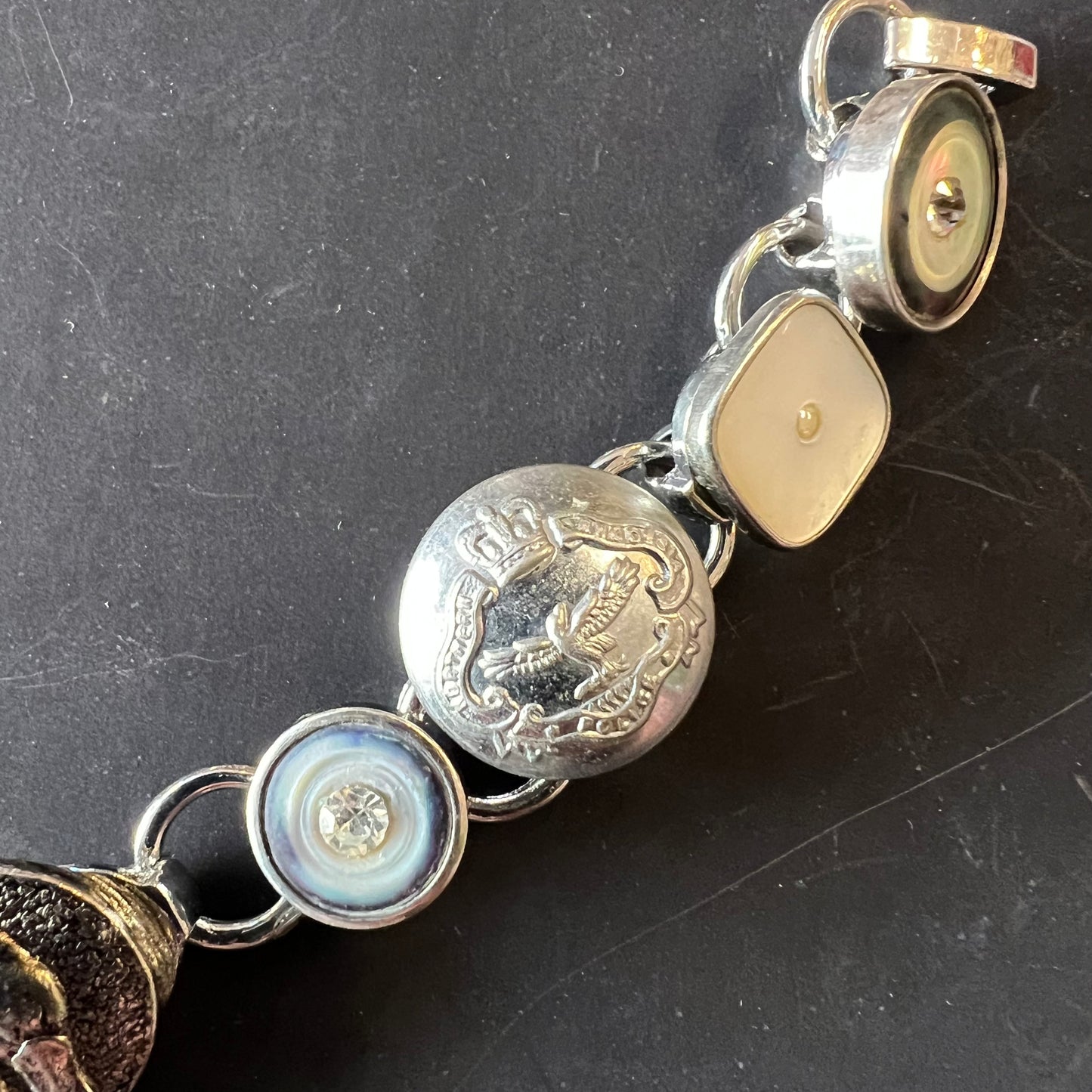 Vintage Button & Cufflink Bracelet
