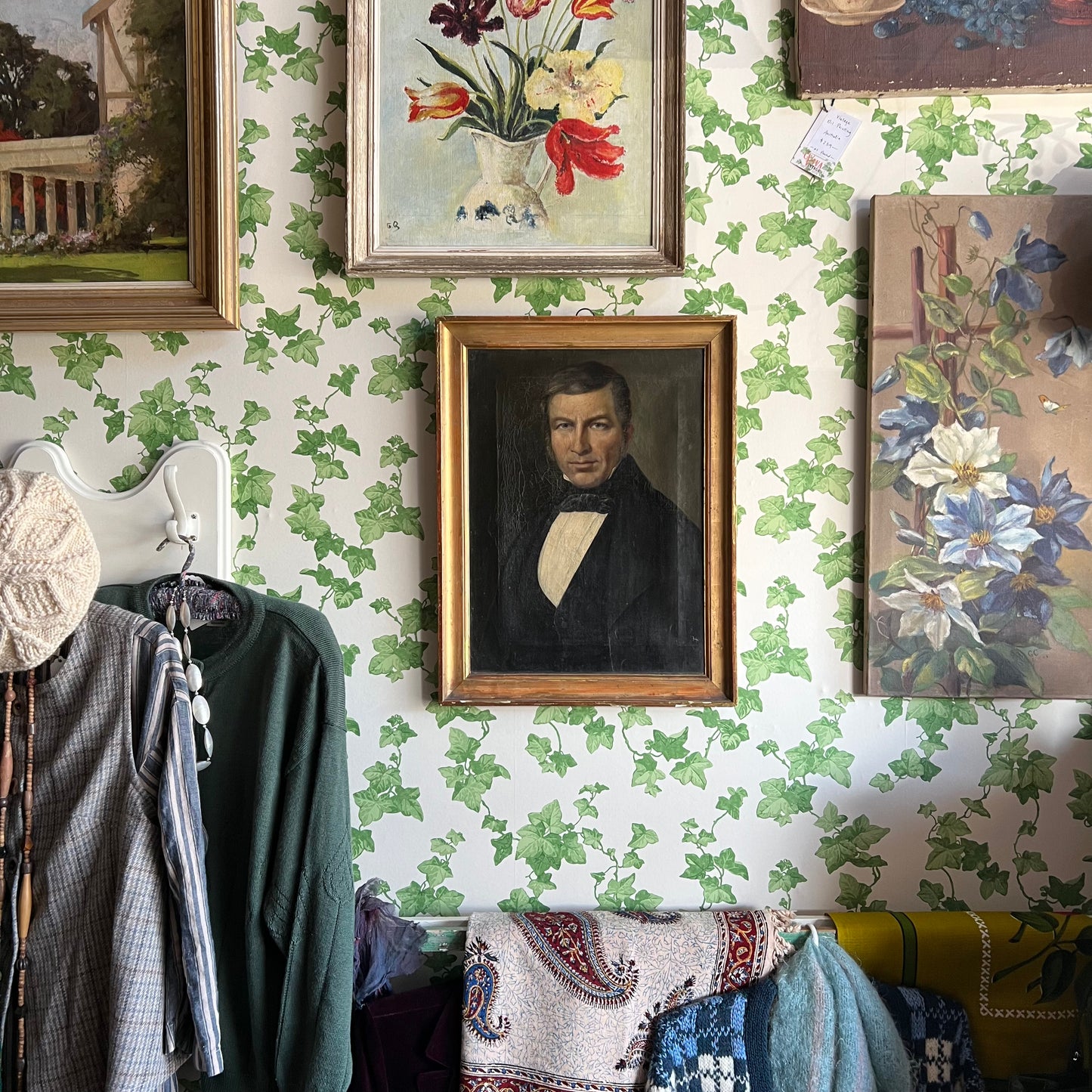 Antique French Oil Painting Portrait of a Gentleman 1800’s