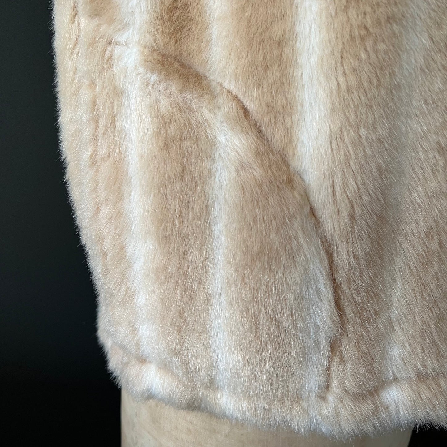 Vintage Caribou Crossings Plush Faux Fur Vest