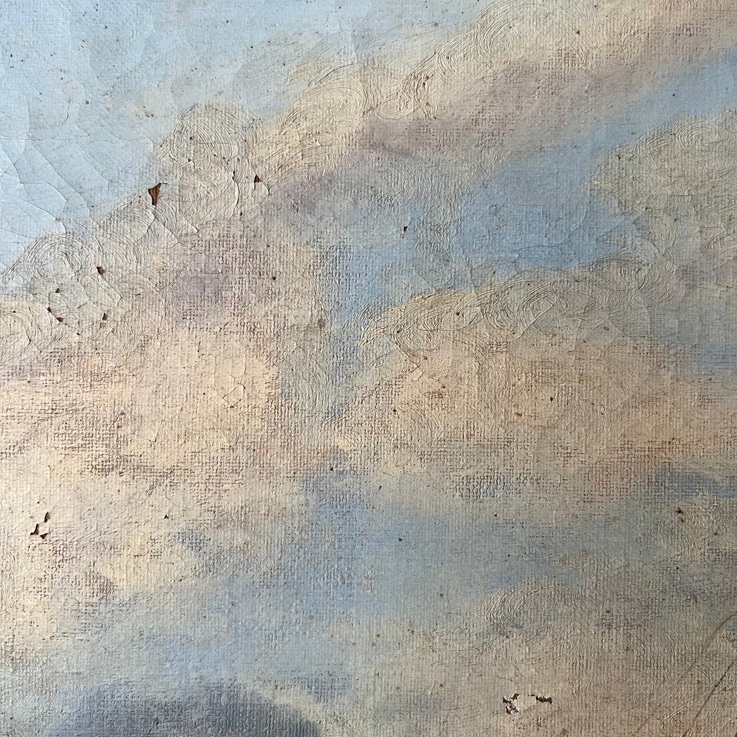 Antique Oil Painting European Seascape 1800s