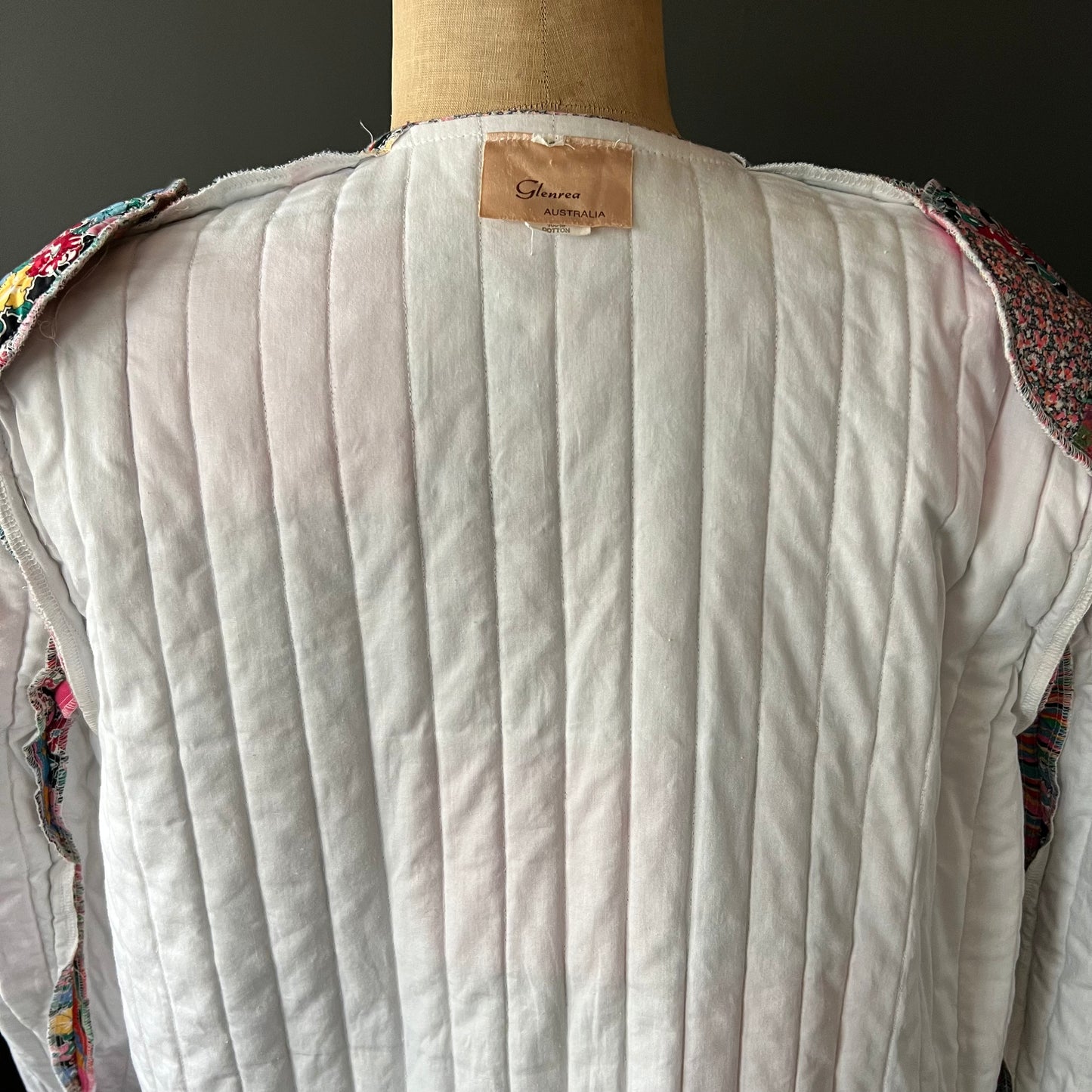 Vintage Glenrea Australia Cotton Quilted Patchwork Liberty Prints Jacket