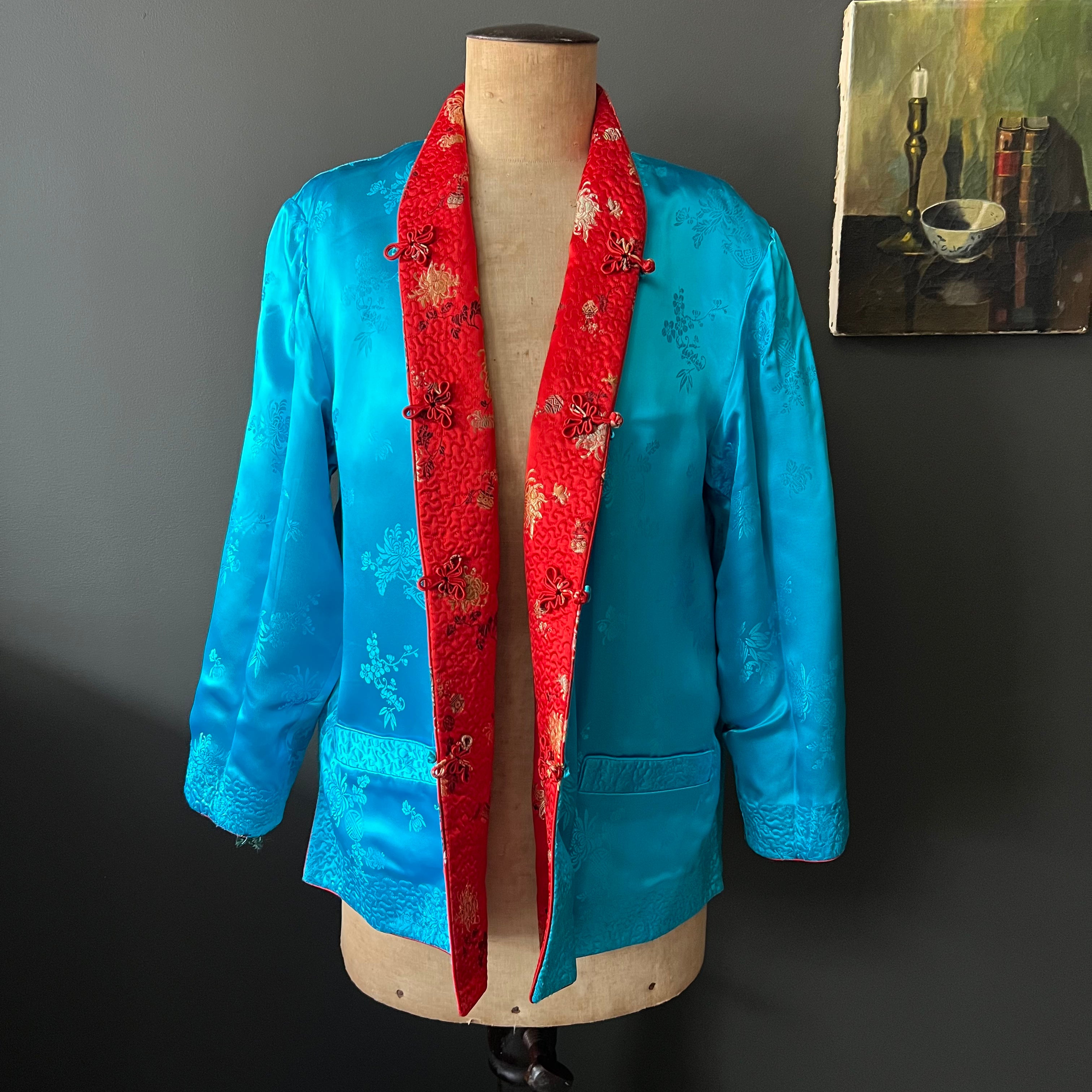 Vintage Stunning Oriental Satin Reversible Jacket Viva Vintage vintage-stunning-oriental-satin-reversible-jacket-viva-vintage