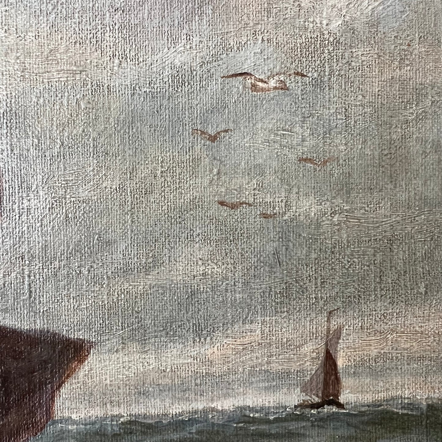 Antique Oil Painting Portrait of a Sea Captain