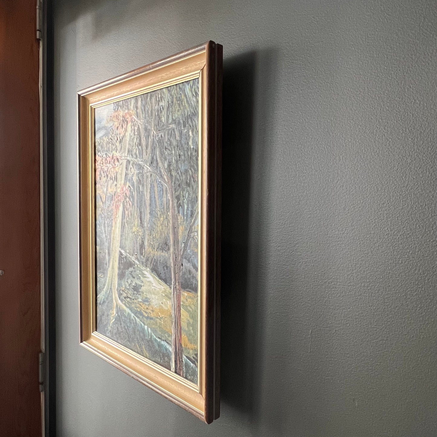 Vintage Oil Painting Landscape Amongst the Trees