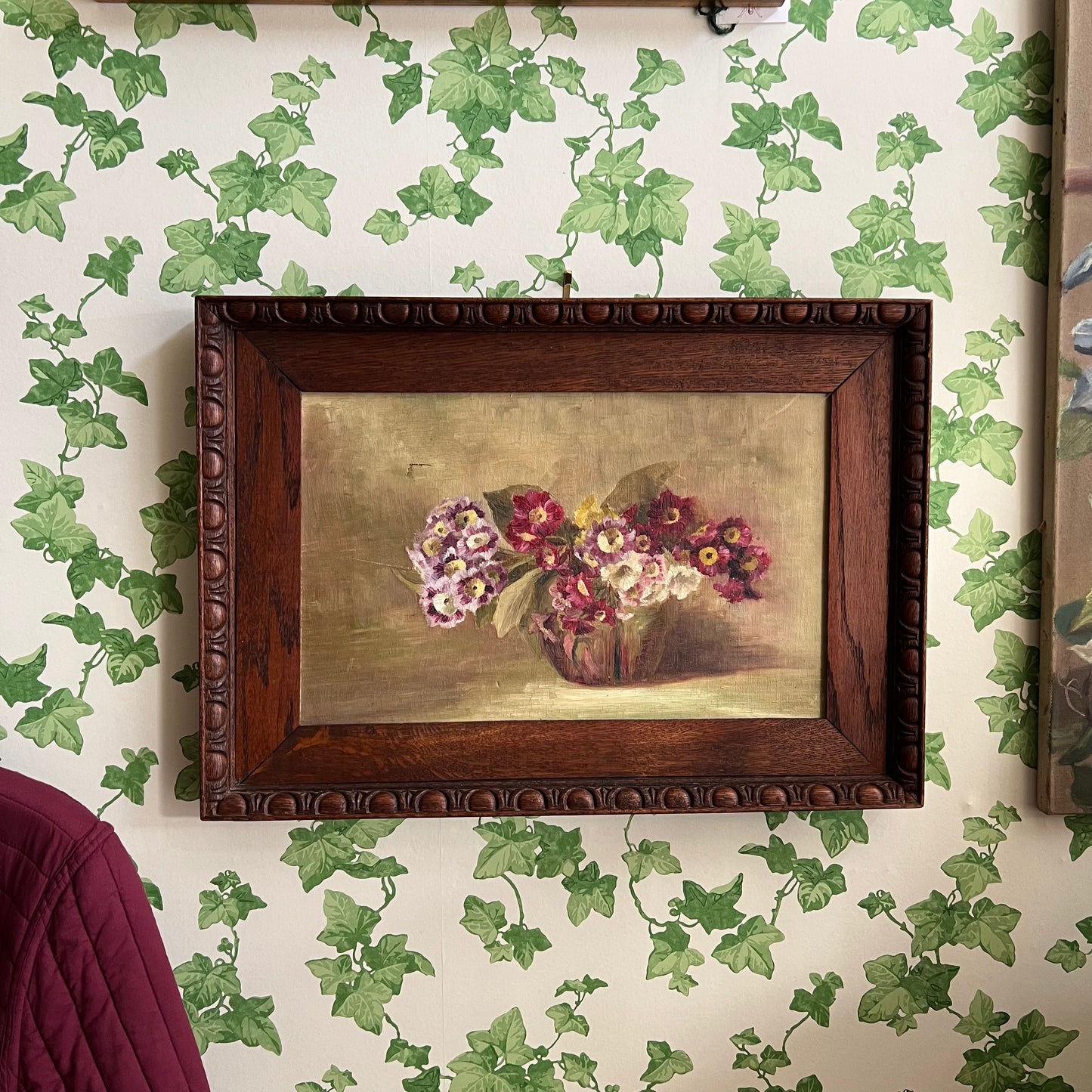 Antique Oil Painting Pretty Petals
