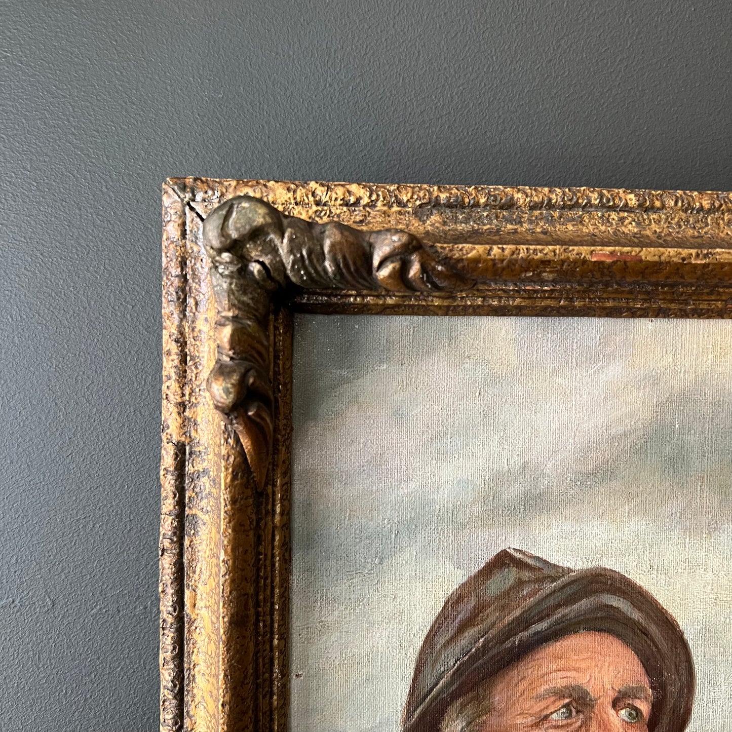 Antique Oil Painting Portrait of a Sea Captain