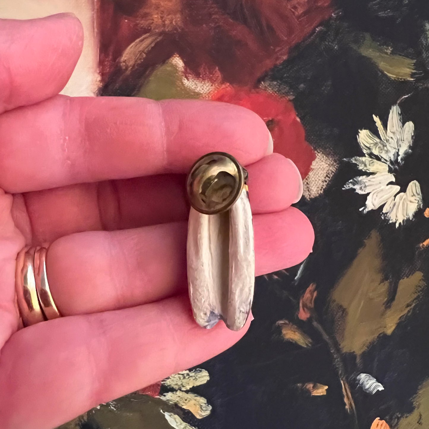 Hand Painted Cicada Pin Brooch France