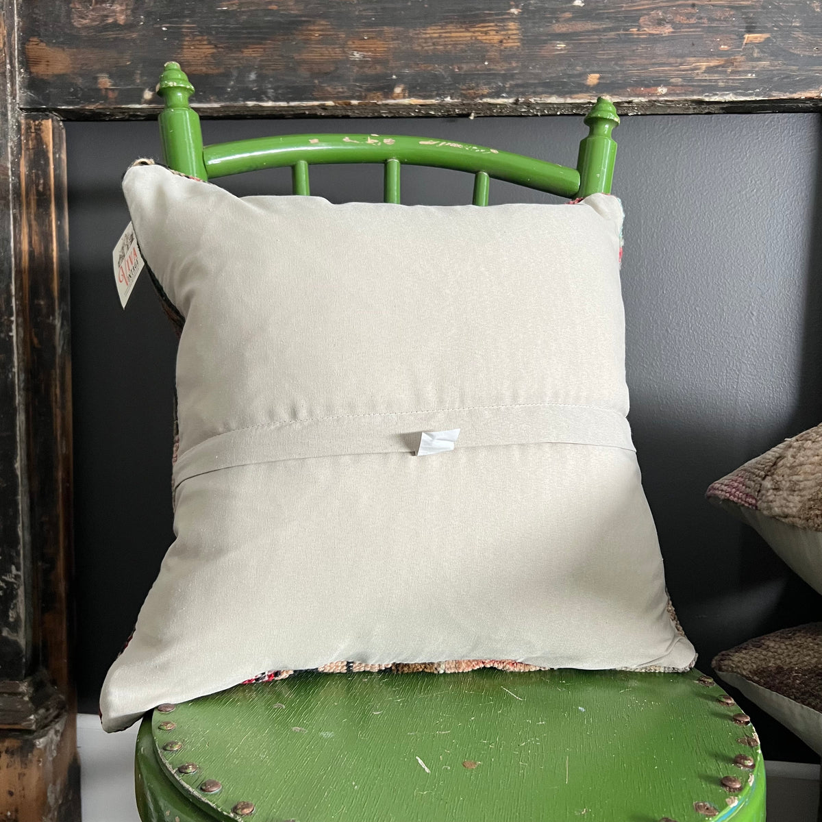 Handmade Patchwork Vintage Kilim Cushion #4