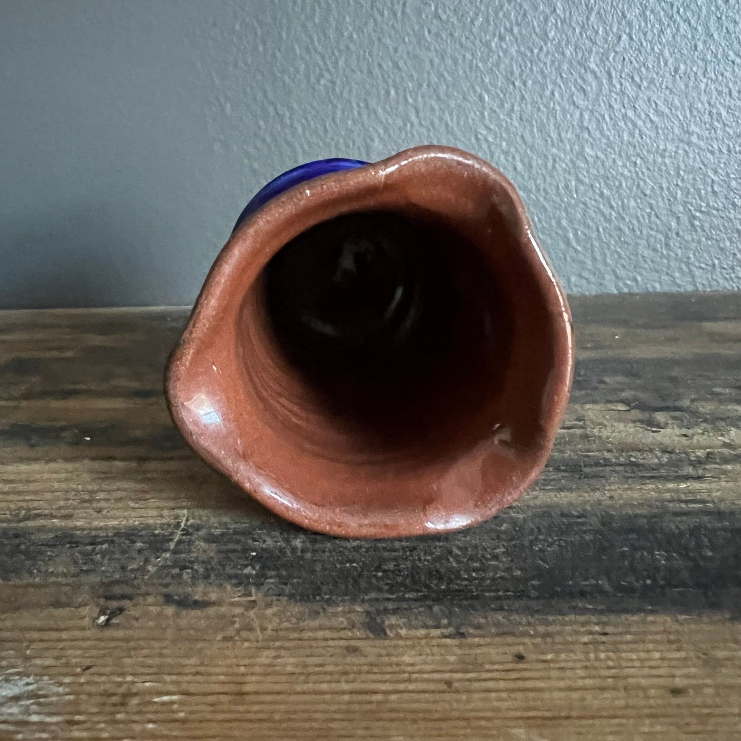 Vintage Kingfisher Bird Pottery Bud Vase Longpark Torquay England 1930s