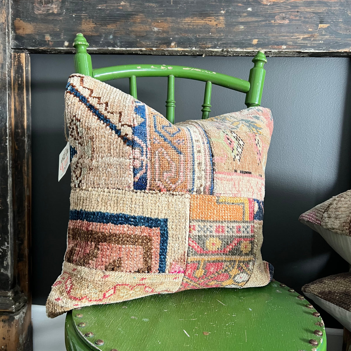 Handmade Patchwork Vintage Kilim Cushion #5