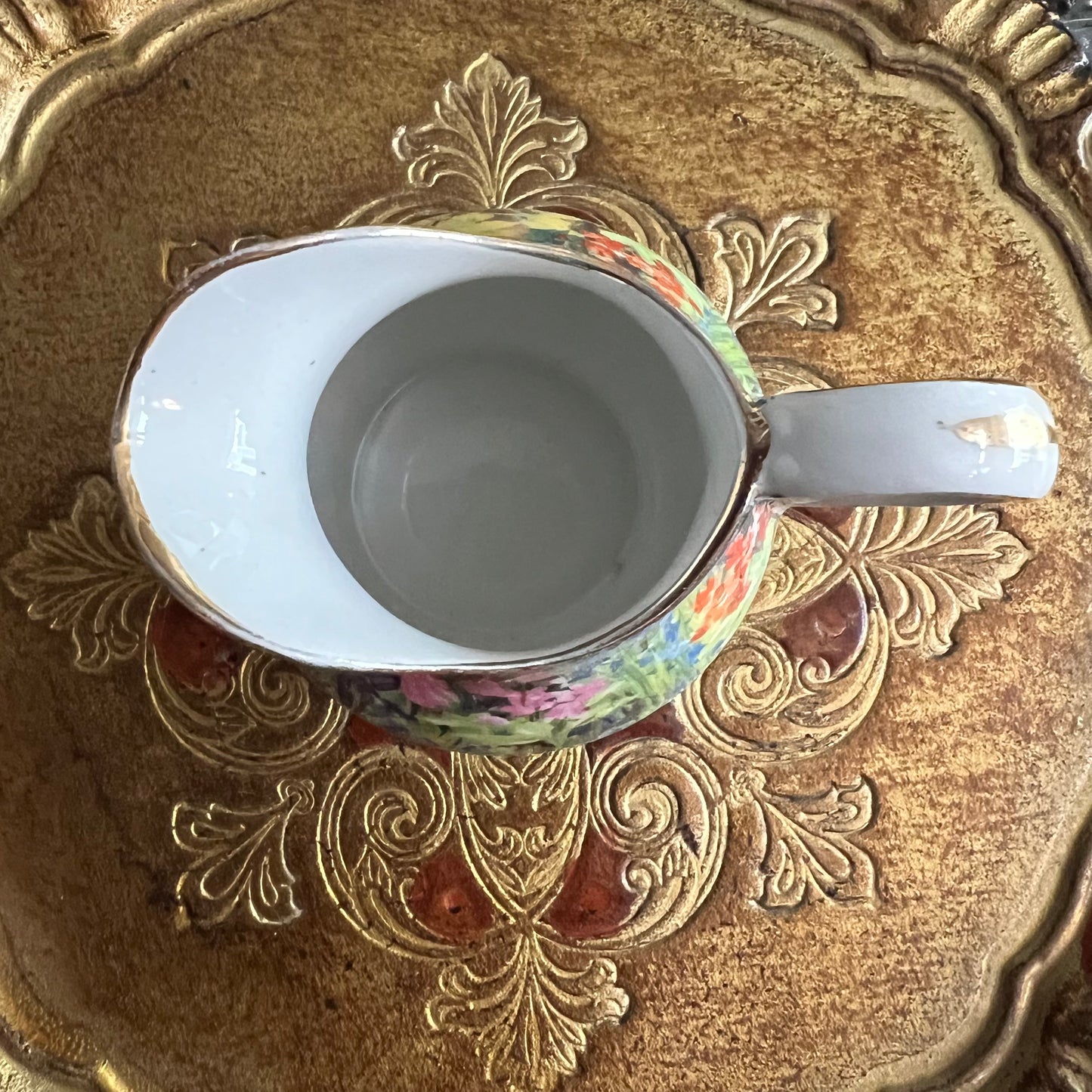Rare 1920s ‘Mayflower’ Floral Pattern Sugar & Creamer Royal Staffordshire Pottery