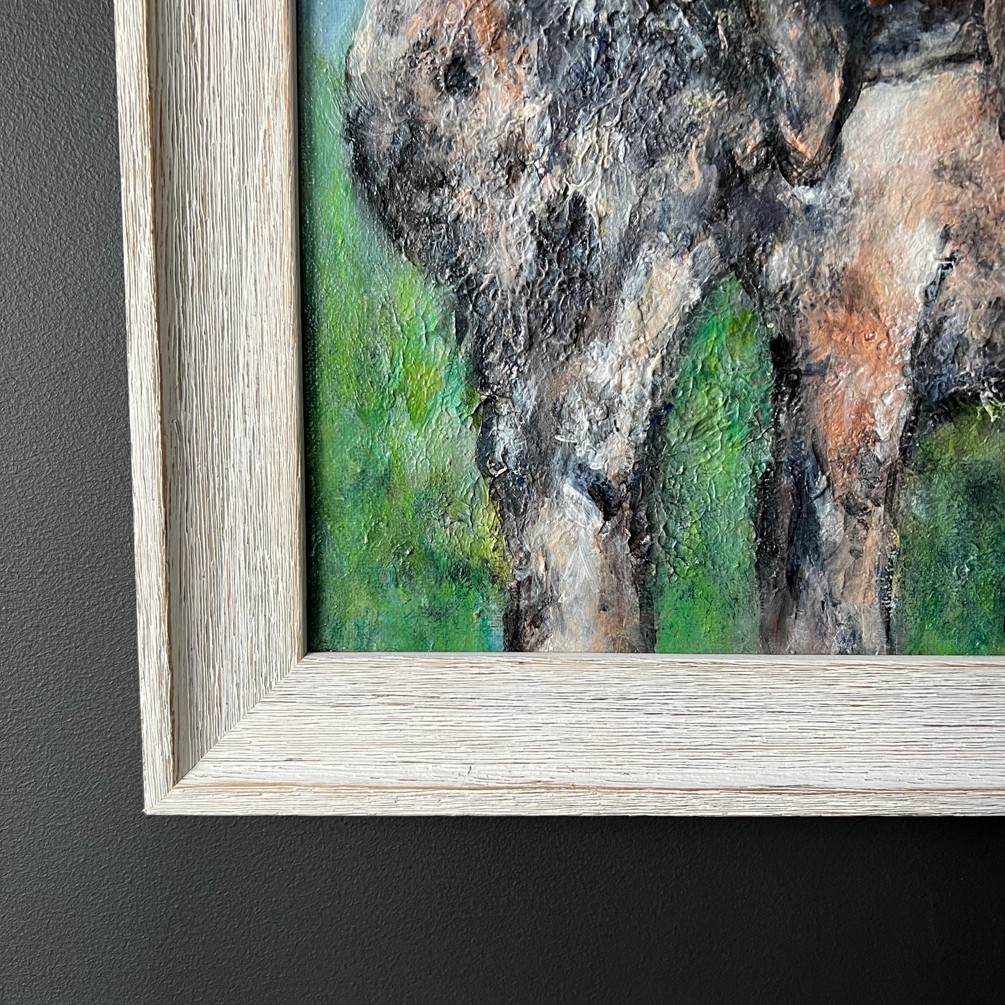 Vintage Oil Painting The Friendly Cow